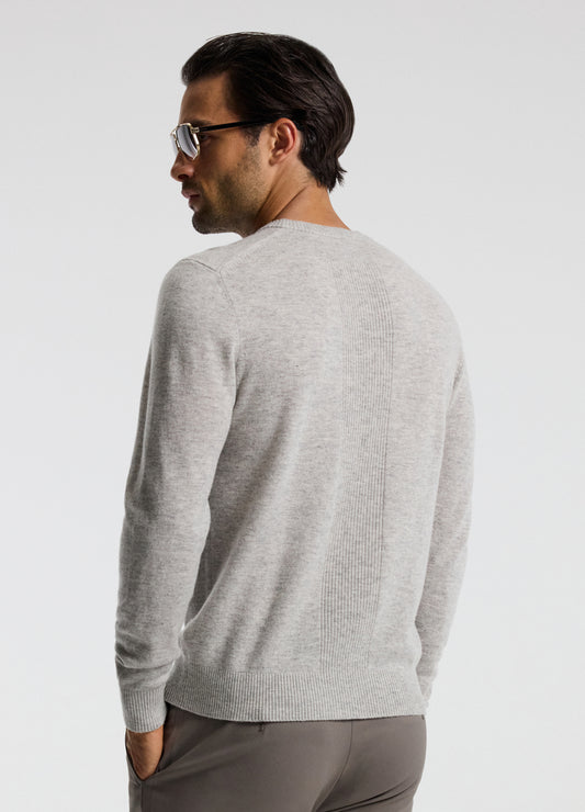 Ultra Fine Merino Wool Sweater Silver