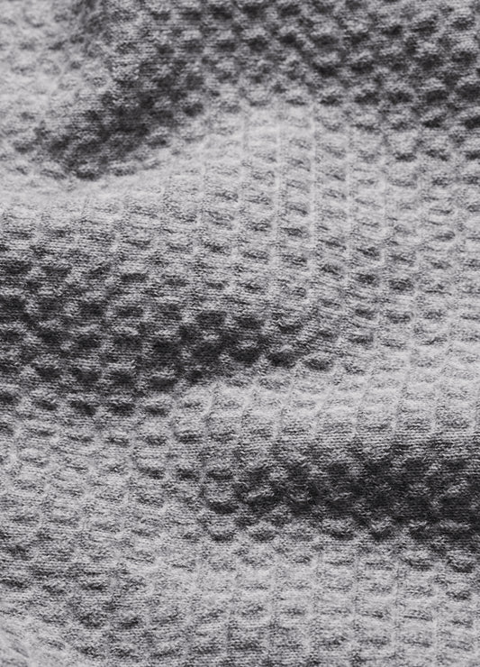 Geometric Jacquard Cardigan Grey
