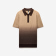 Ombre Merino Wool Polo Neutral
