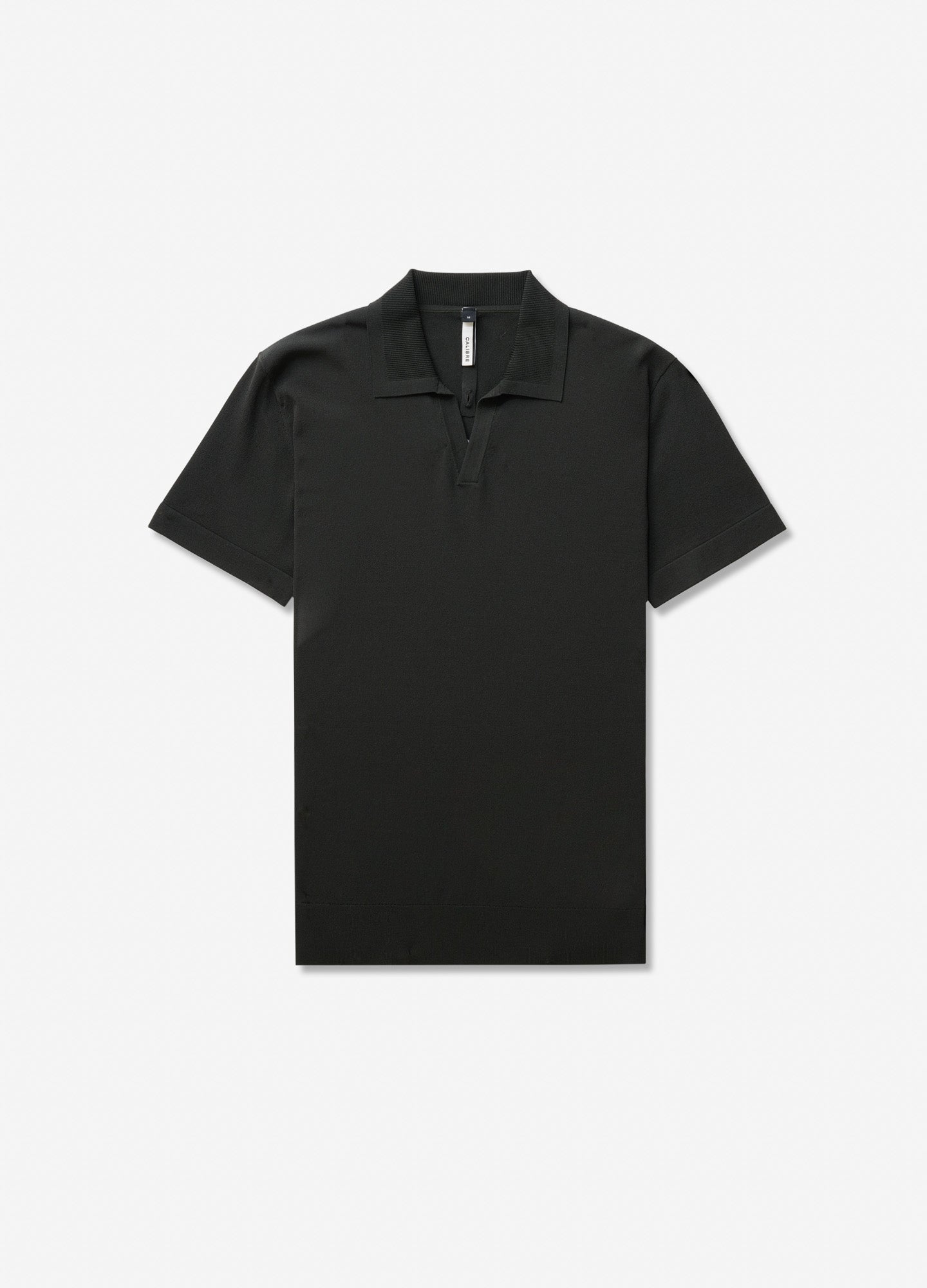 Rib Collar Tech Knit Polo Khaki