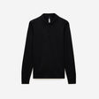 Long Sleeved Tech Knit Polo Black