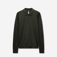 Long Sleeved Tech Knit Polo Army Green