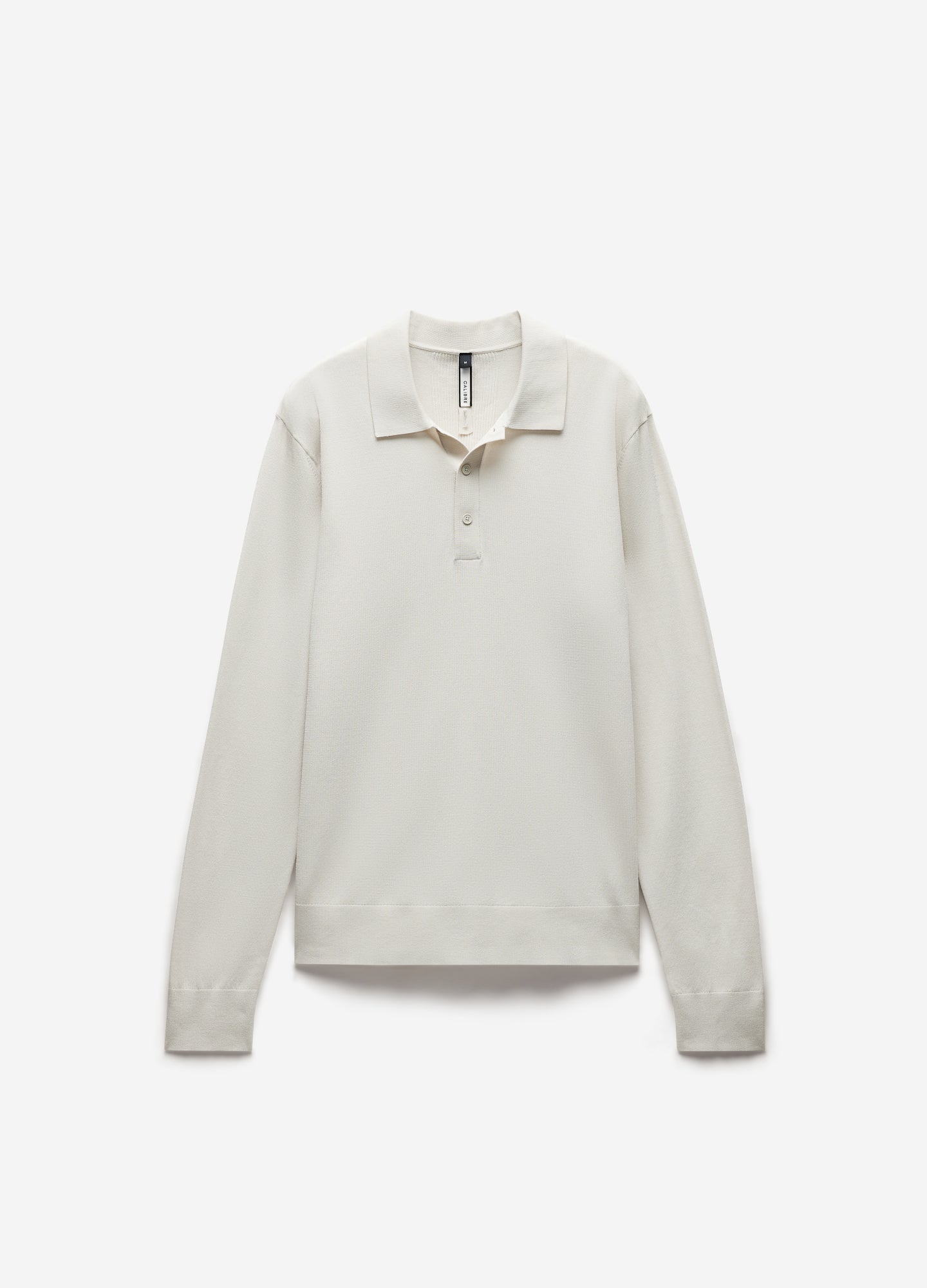 Long Sleeved Tech Knit Polo Salt