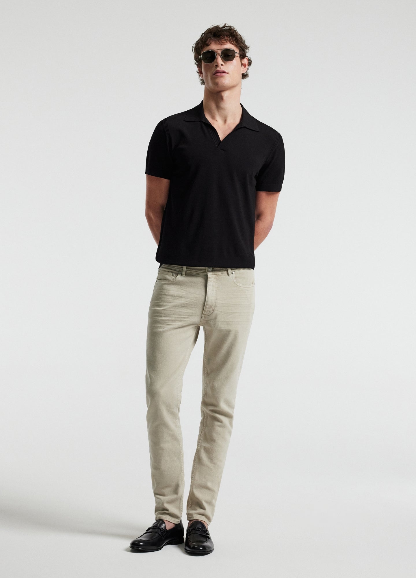 Tech Shoulder Trim Polo Black