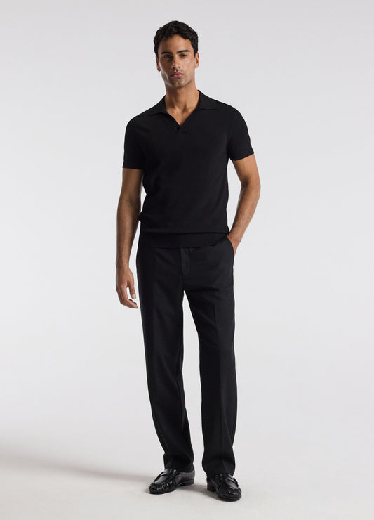 Tech Shoulder Trim Polo Black