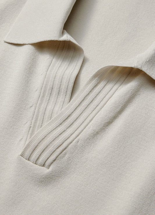 Tech Shoulder Trim Polo Salt