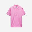 Sheer Stripe Polo Ultra Pink