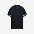 Double Stripe Polo Navy
