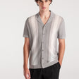 Retro Stripe Knit Shirt Ash