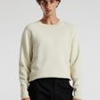 Relaxed Crew Neck Sweater Bone