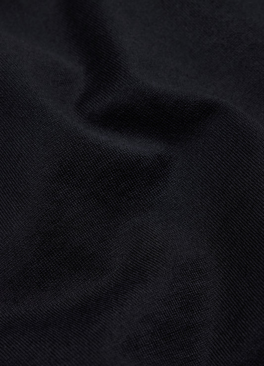 Mercerised Crew Neck T-Shirt Black