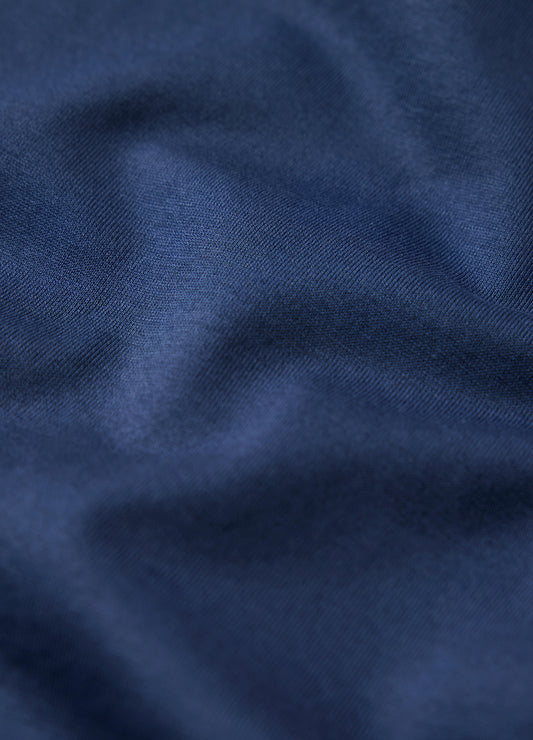 Mercerised Crew Neck T-shirt Marine