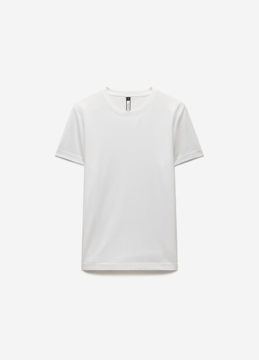 Mercerised Crew Neck T-Shirt White