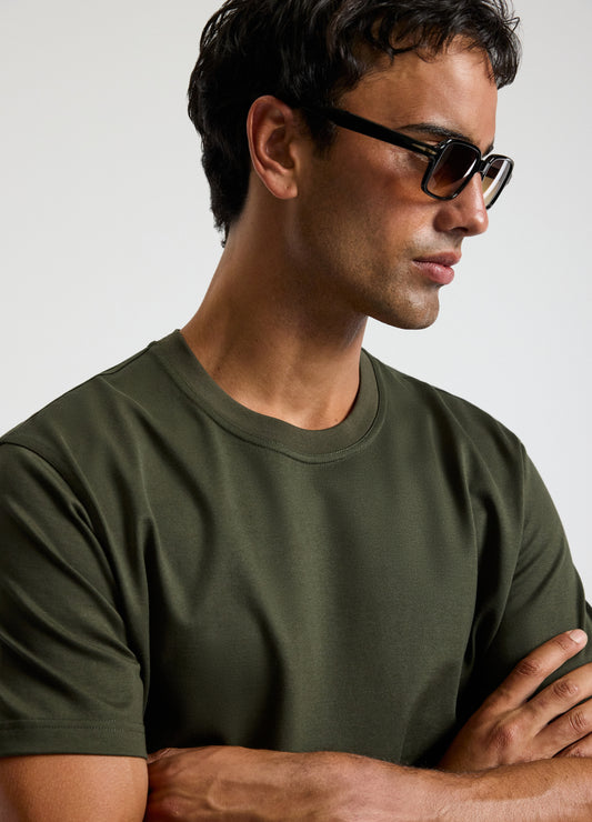 Relaxed Crew T-shirt Army Green