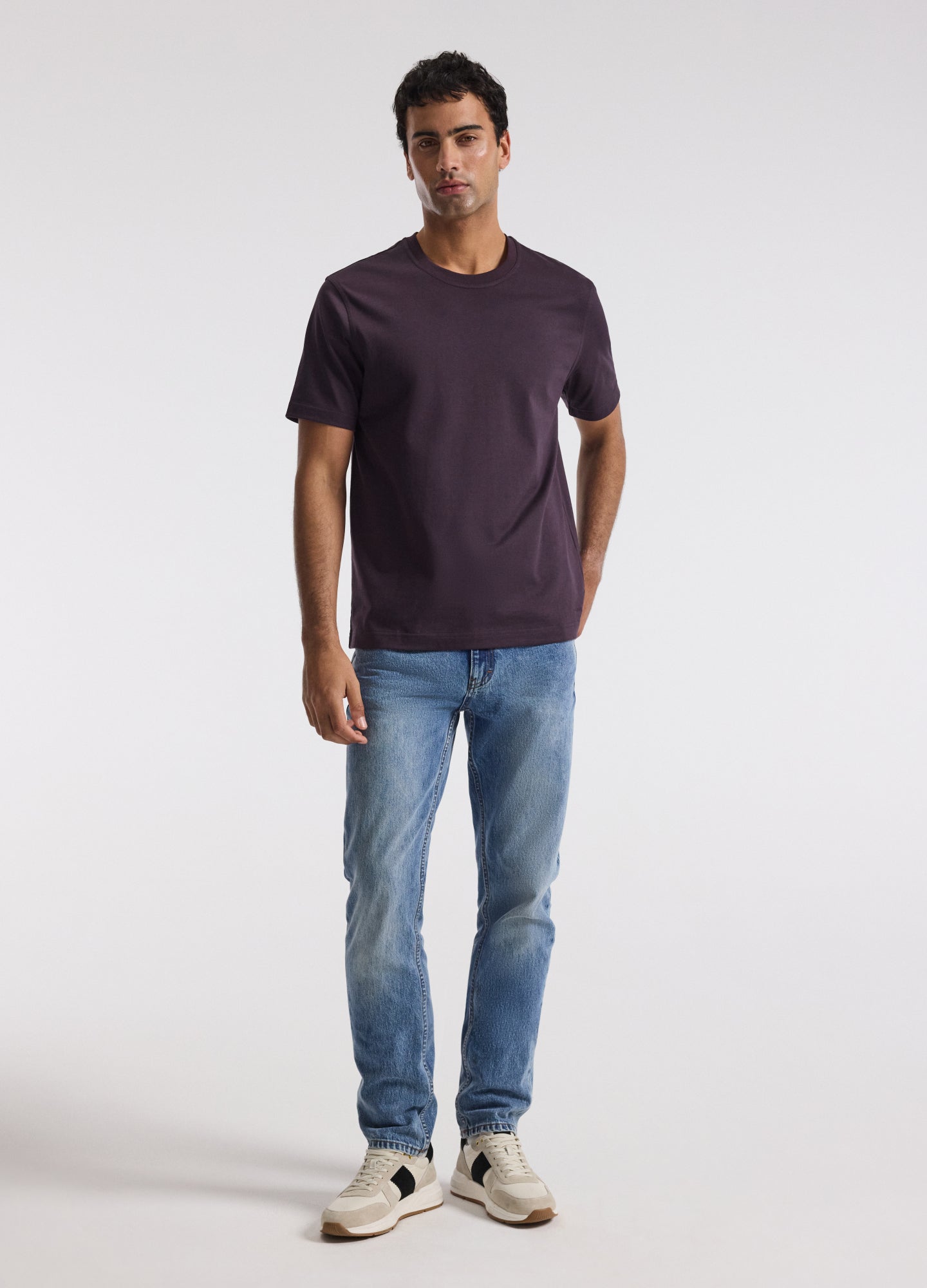 Relaxed Crew T-shirt Plum