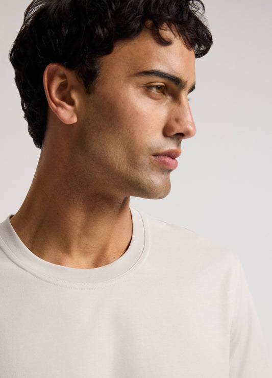 Relaxed Crew T-shirt Silver