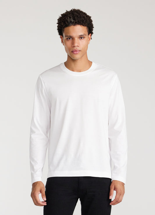 Long Sleeve Jersey Crew White
