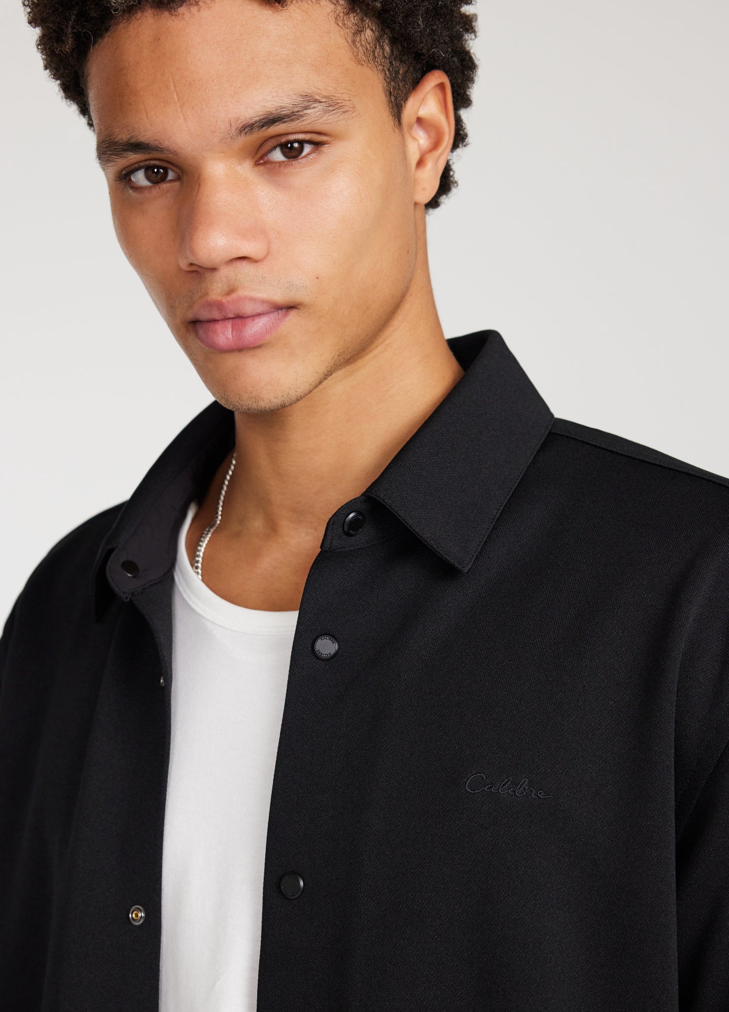 Tech Jersey Overshirt Black