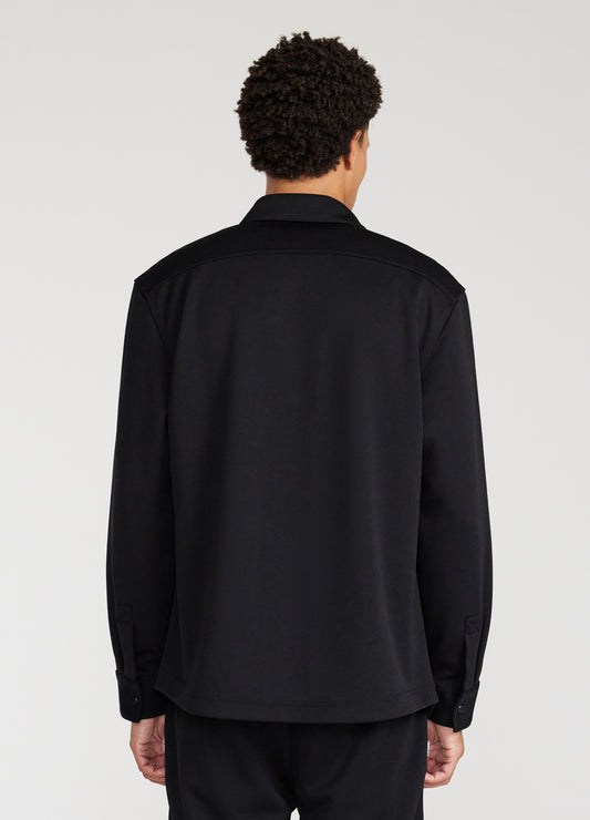 Tech Jersey Overshirt Black