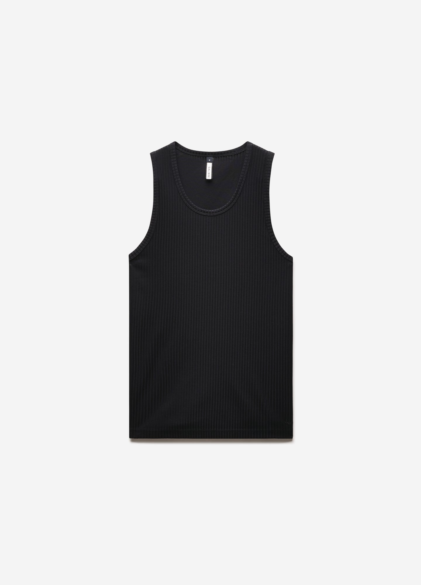 Ribbed Cotton Tank Black