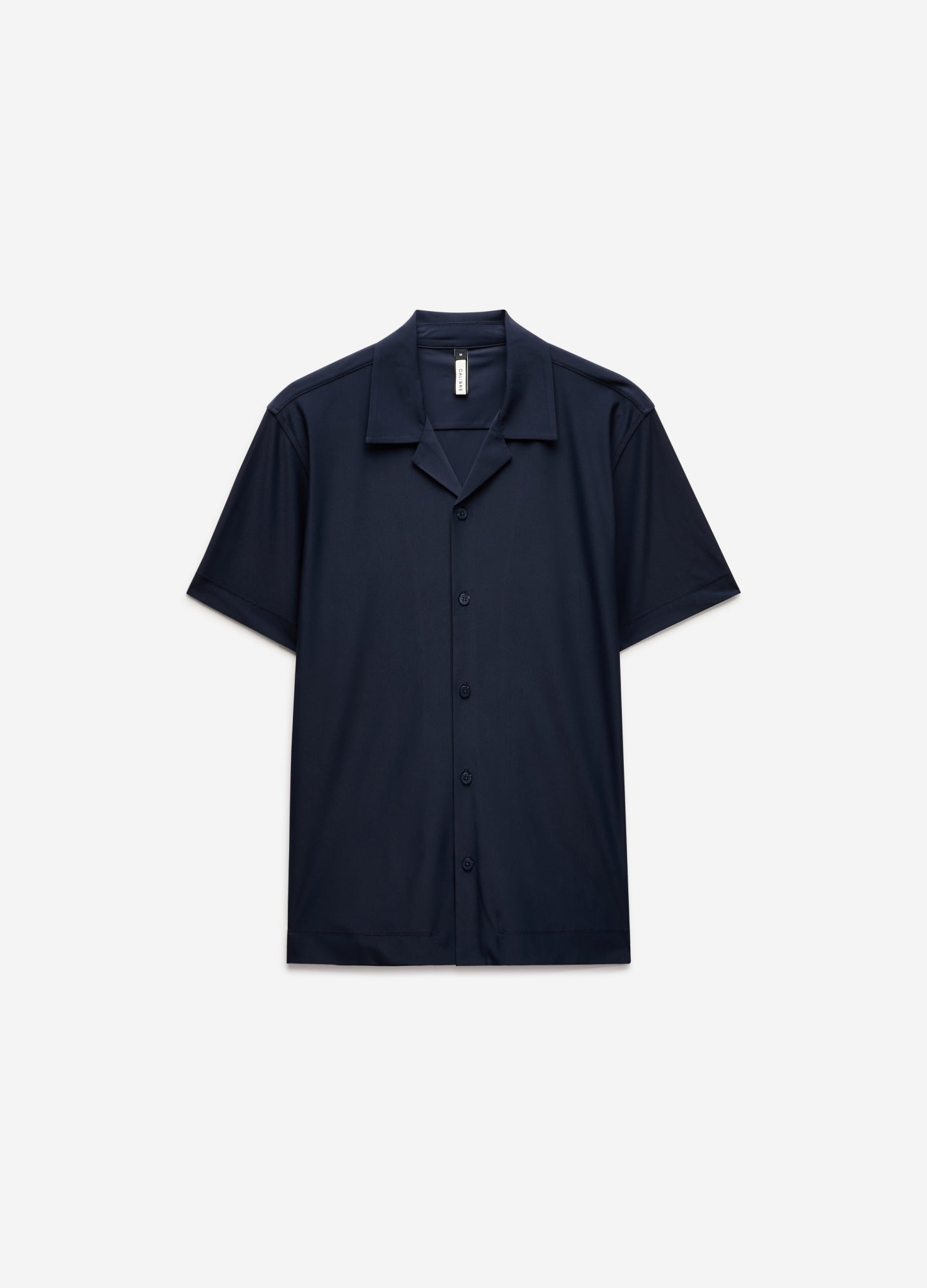 Performance Cuban Collar Shirt Navy