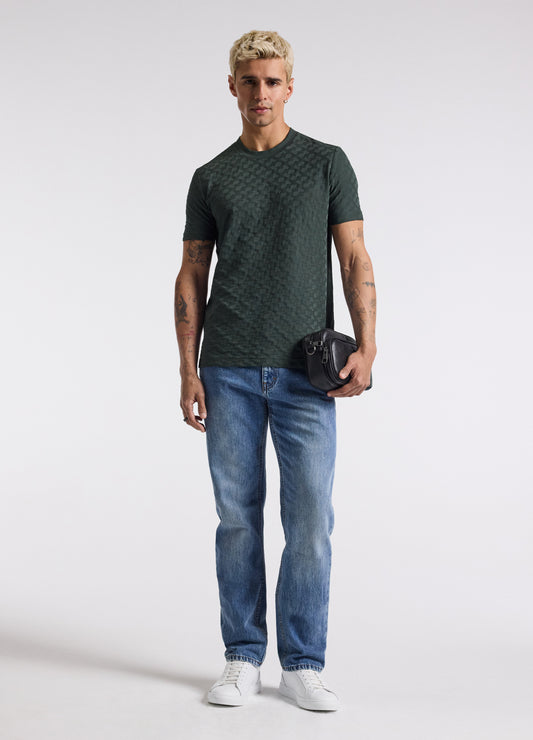 Monogram Jacquard T-shirt Fern