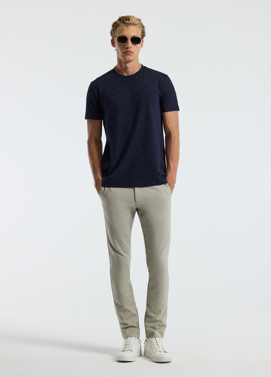 Monogram Jacquard T-shirt Navy
