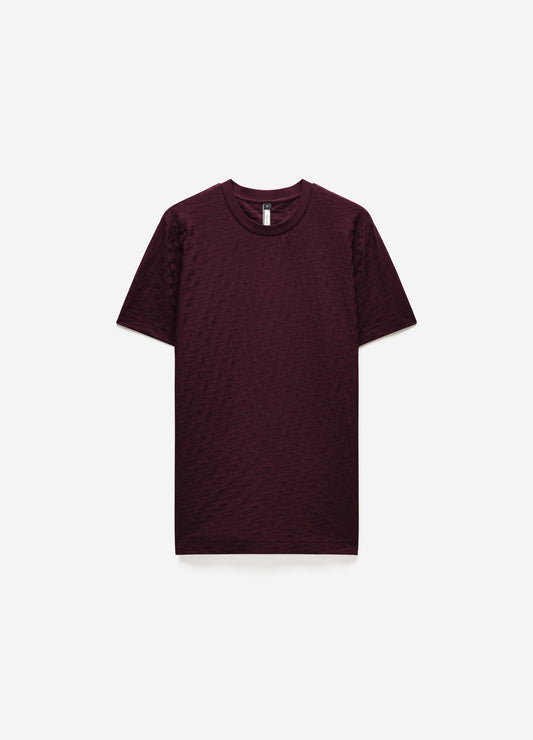 Monogram Jacquard T-shirt Oxblood