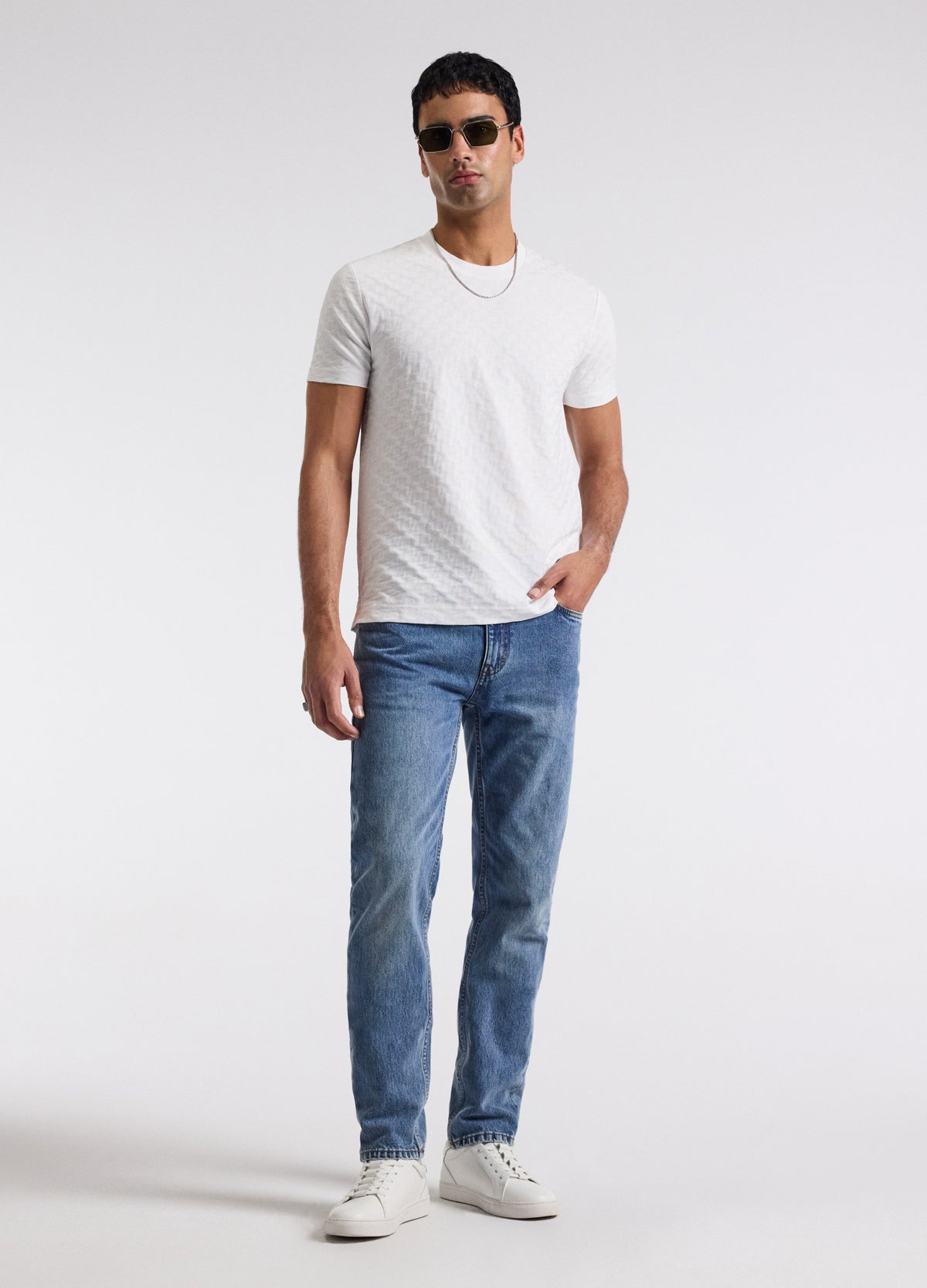 Monogram Jacquard T-shirt White