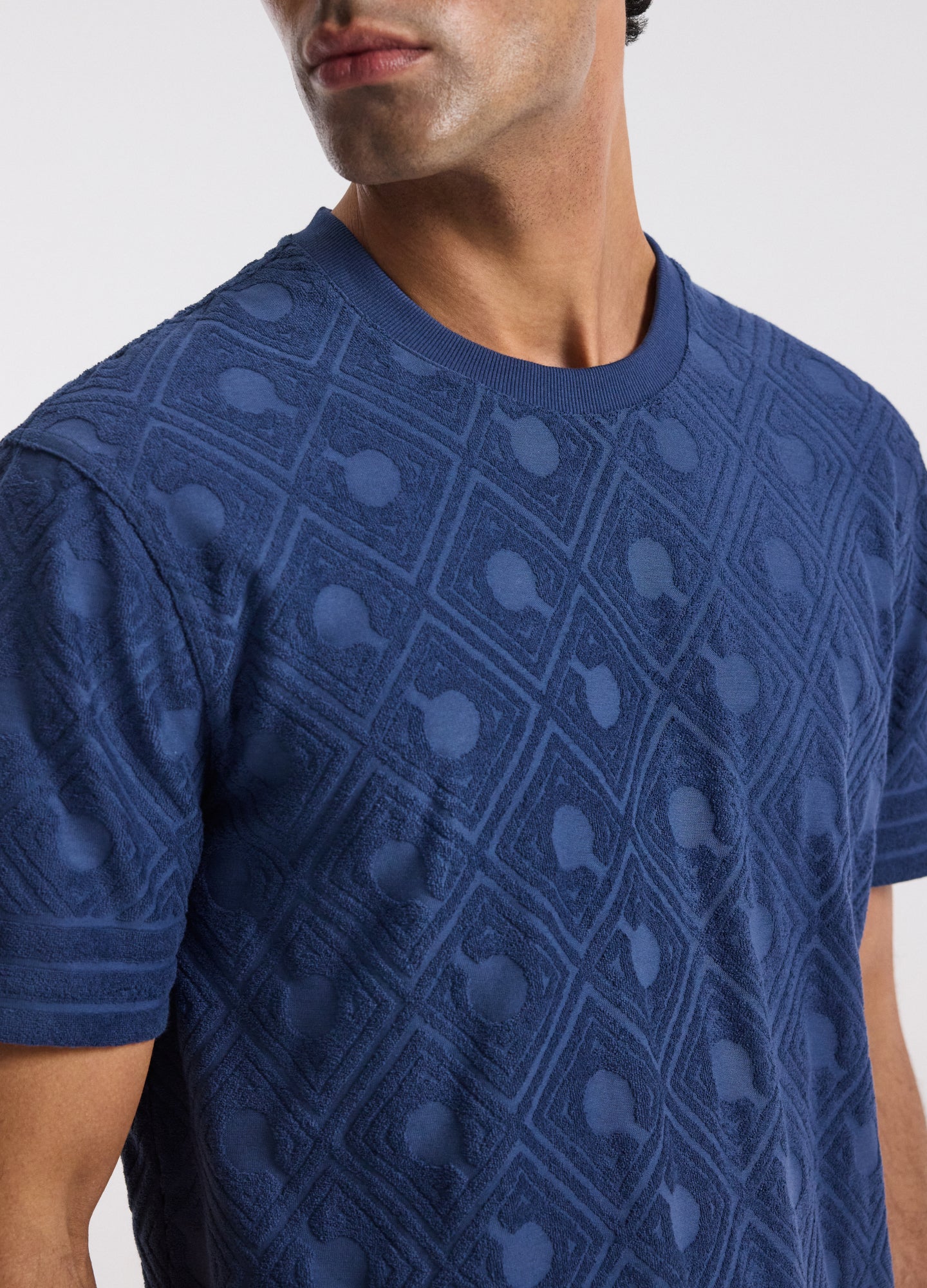 Plush Terry Logo T-shirt Blue