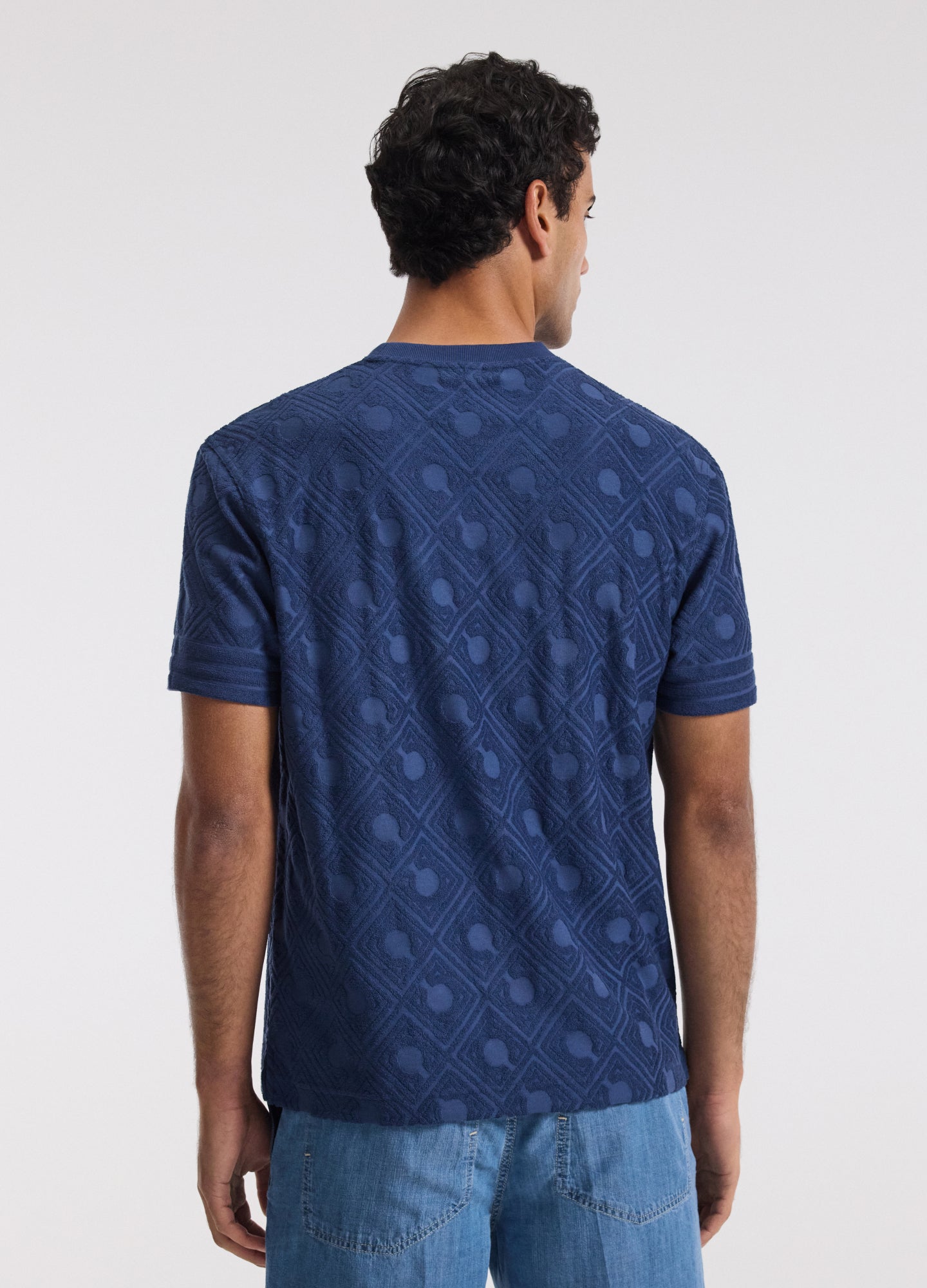 Plush Terry Logo T-shirt Blue