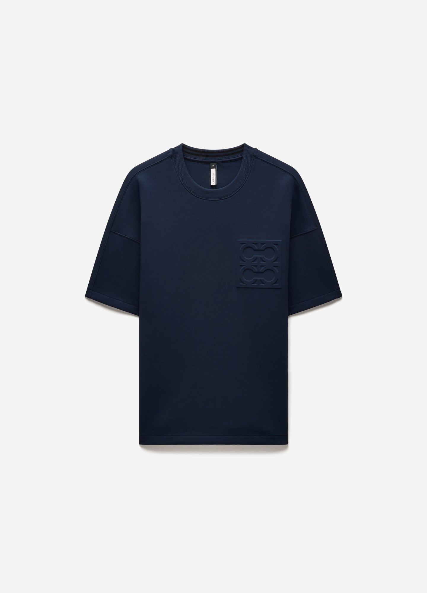 Embossed Logo Short Sleeve Sweat Top Mid Blue