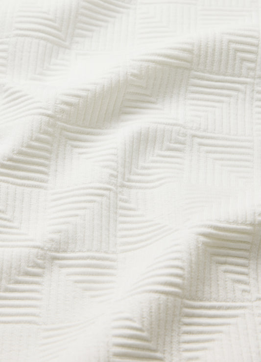 Relaxed Textured T-shirt Ivory