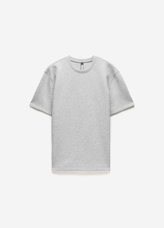 Relaxed Double Knit T-shirt Grey Marl