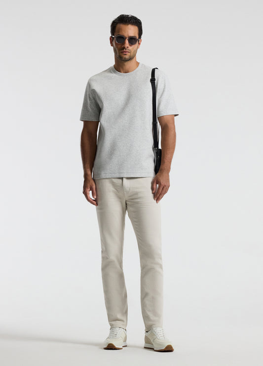 Relaxed Double Knit T-shirt Grey Marl