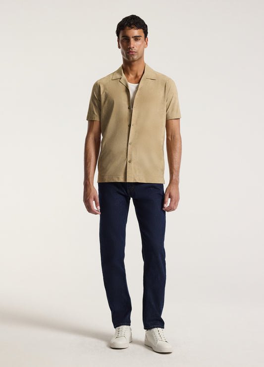 Performance Cuban Collar Shirt Putty