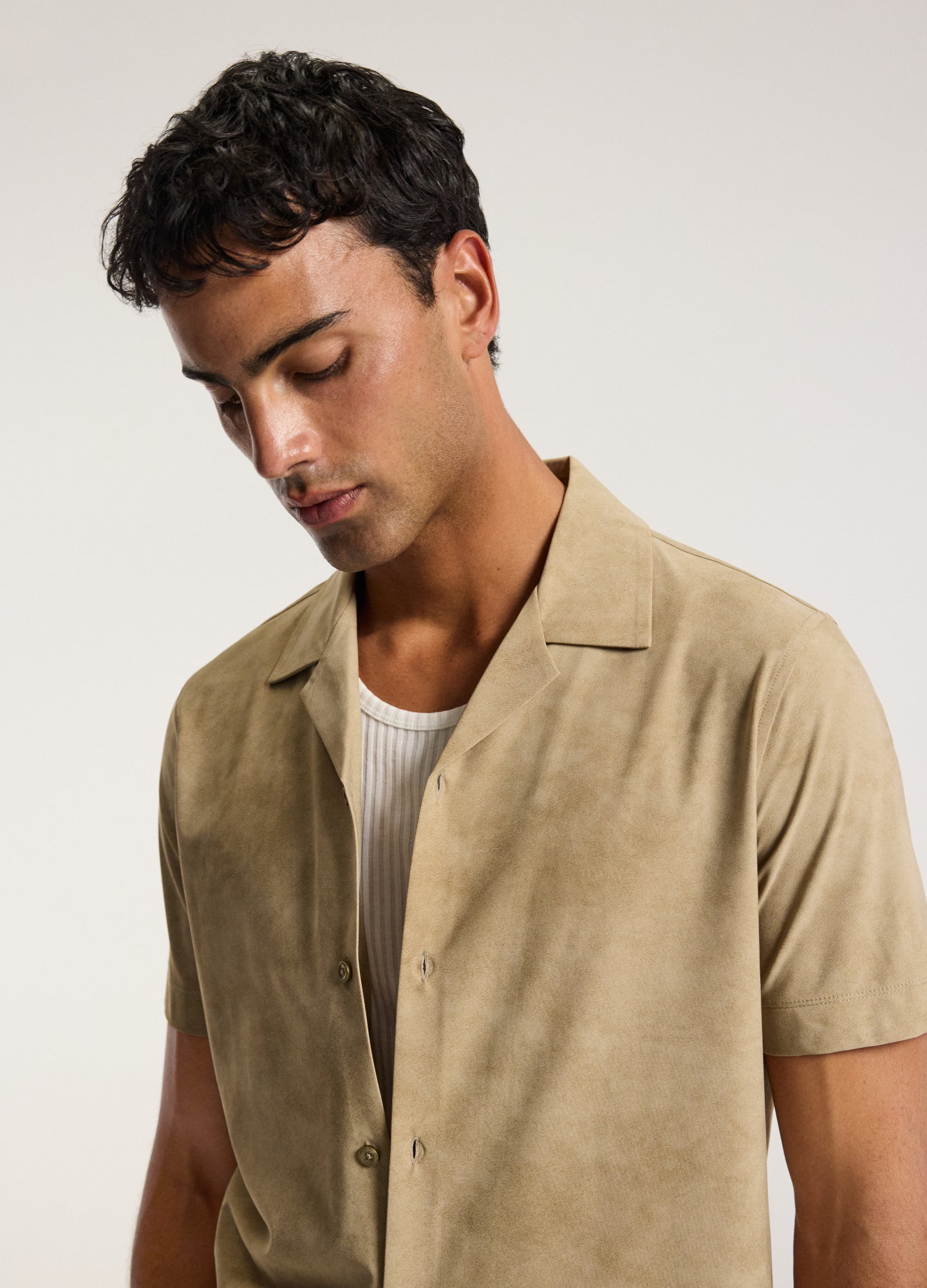 Performance Cuban Collar Shirt Putty