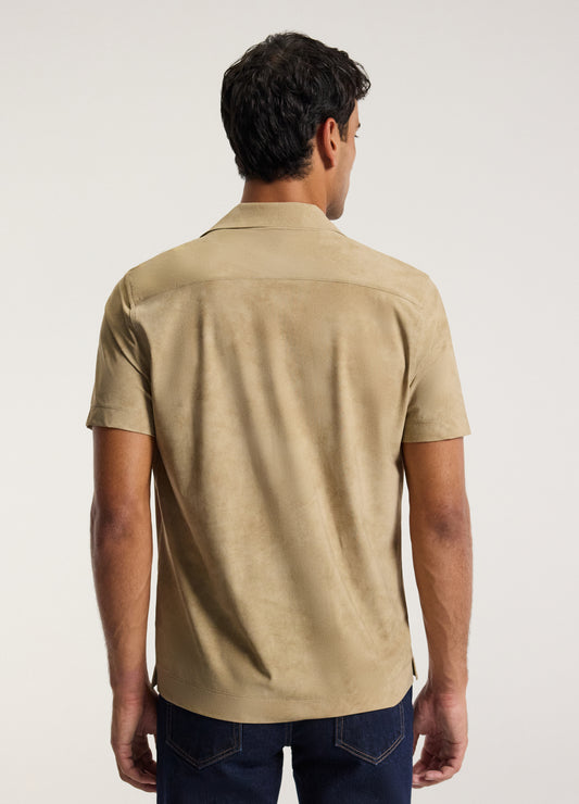 Performance Cuban Collar Shirt Putty
