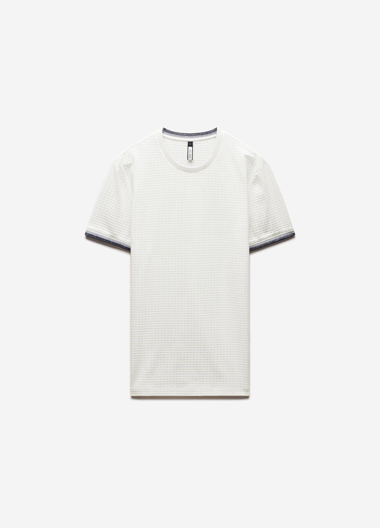 Ombre Cuff Jacquard T-shirt White