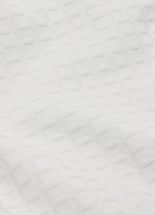 Ombre Cuff Jacquard T-shirt White