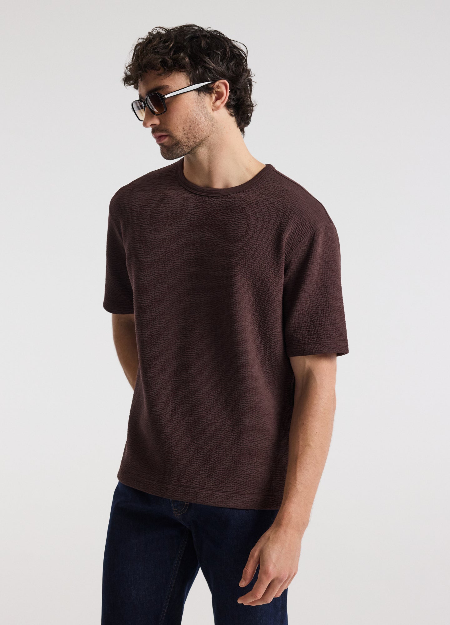 Loose Fit Crinkle T-Shirt