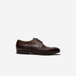 Leather Weave Derby Tan Dark