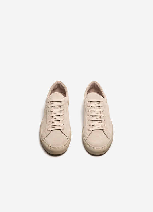 Tonal Suede Sneaker Stone