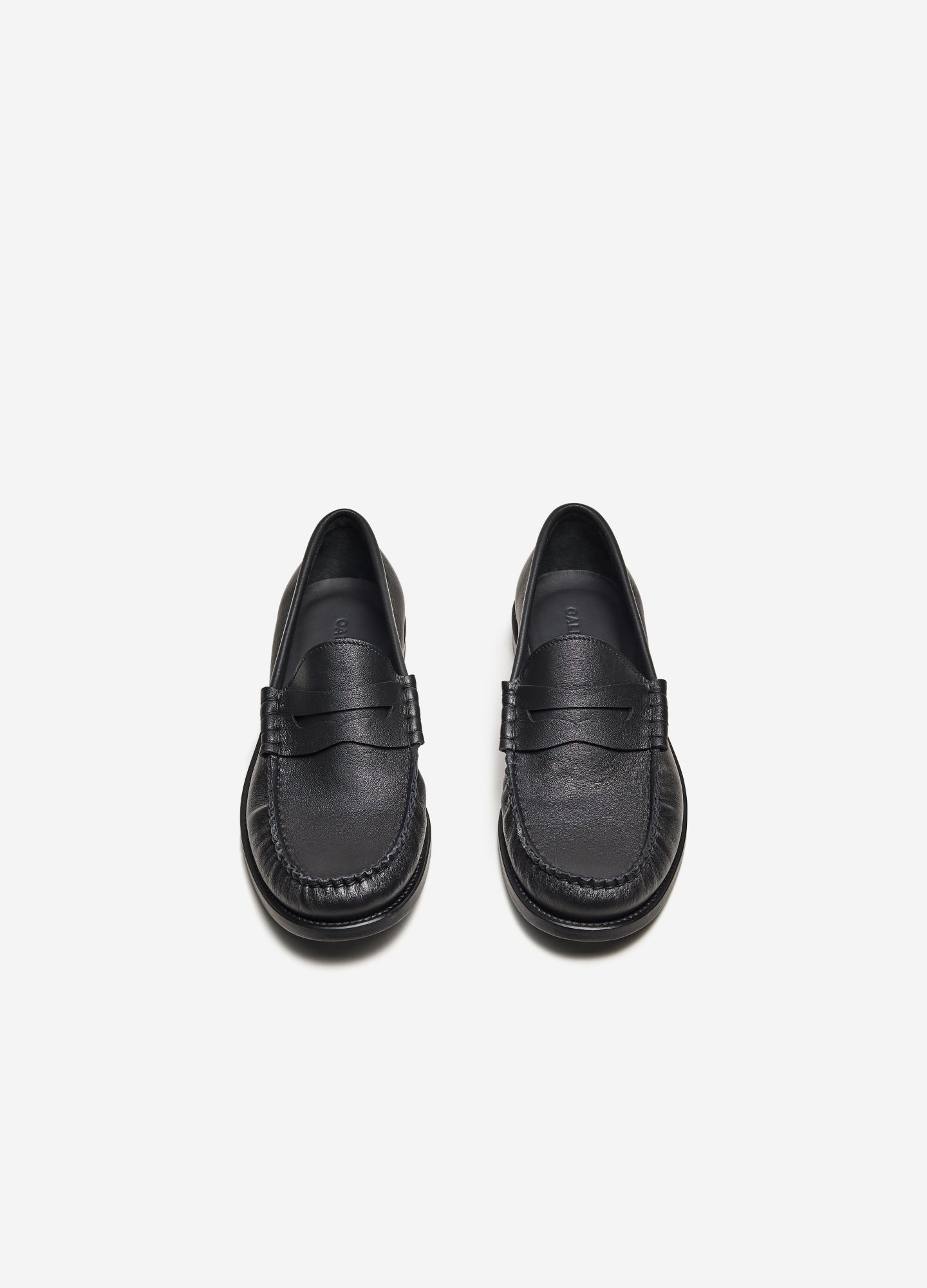 Soft Leather Penny Loafer Black