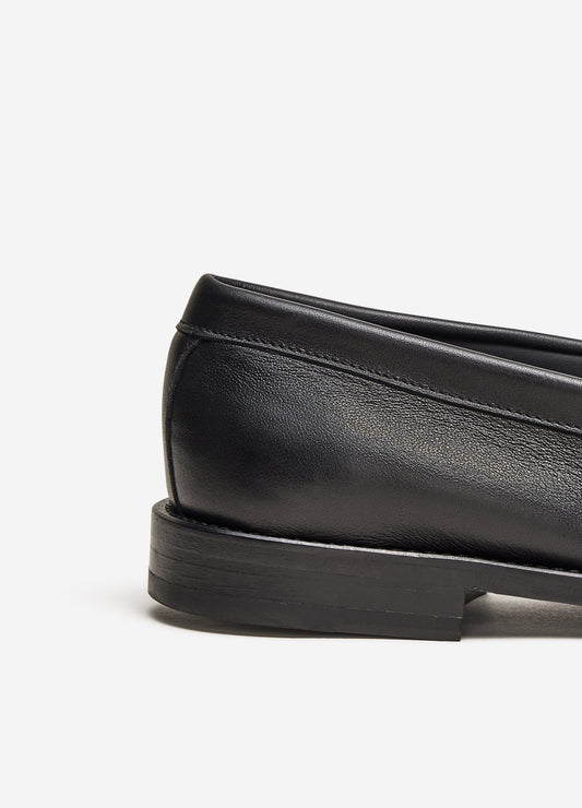 Soft Leather Penny Loafer Black