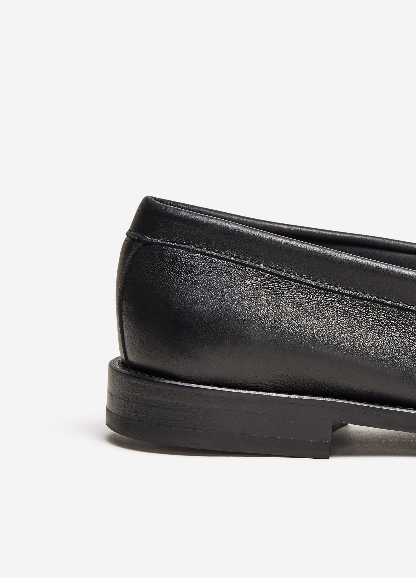 Soft Leather Penny Loafer Black