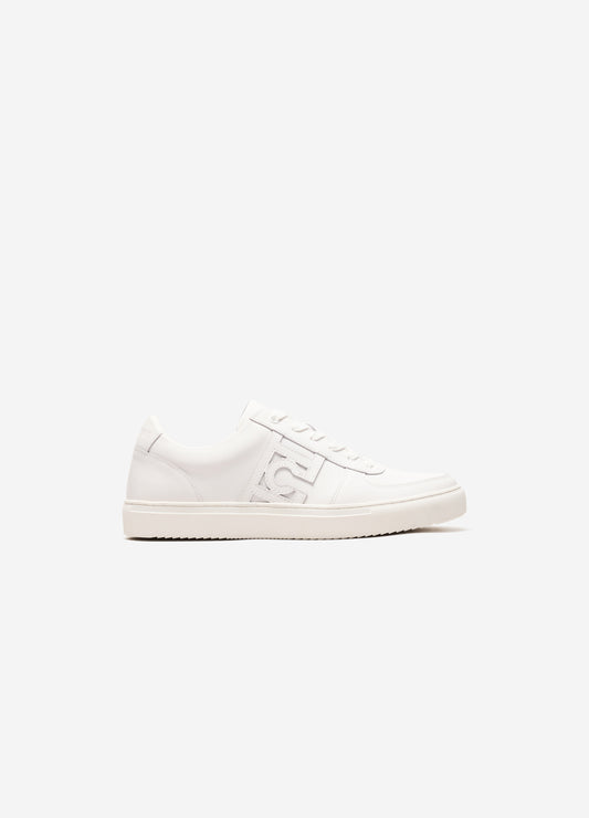 Monogram Leather Sneaker White
