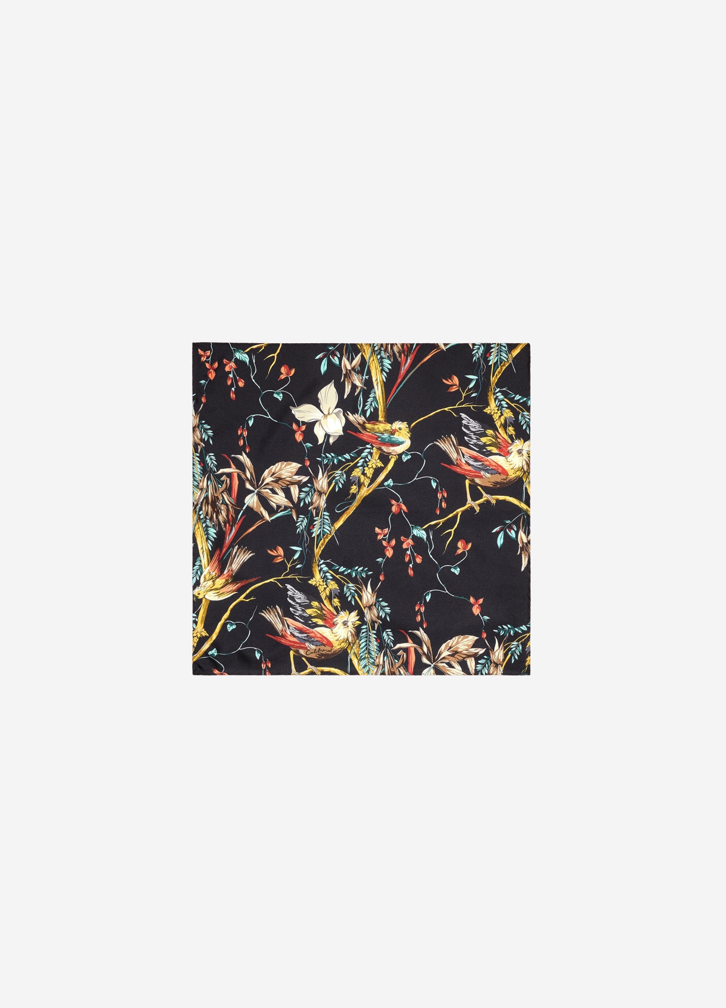 Forest Pocket Square Black Combo