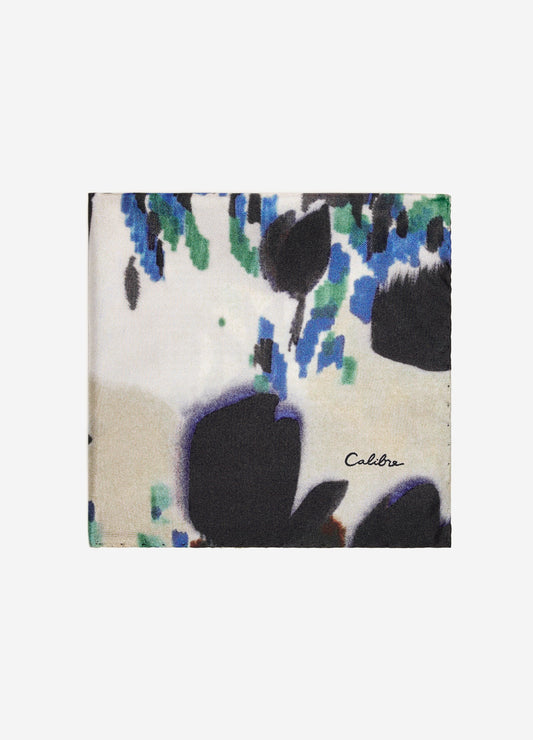 Autumn Leaves Pocket Square Blue Combo