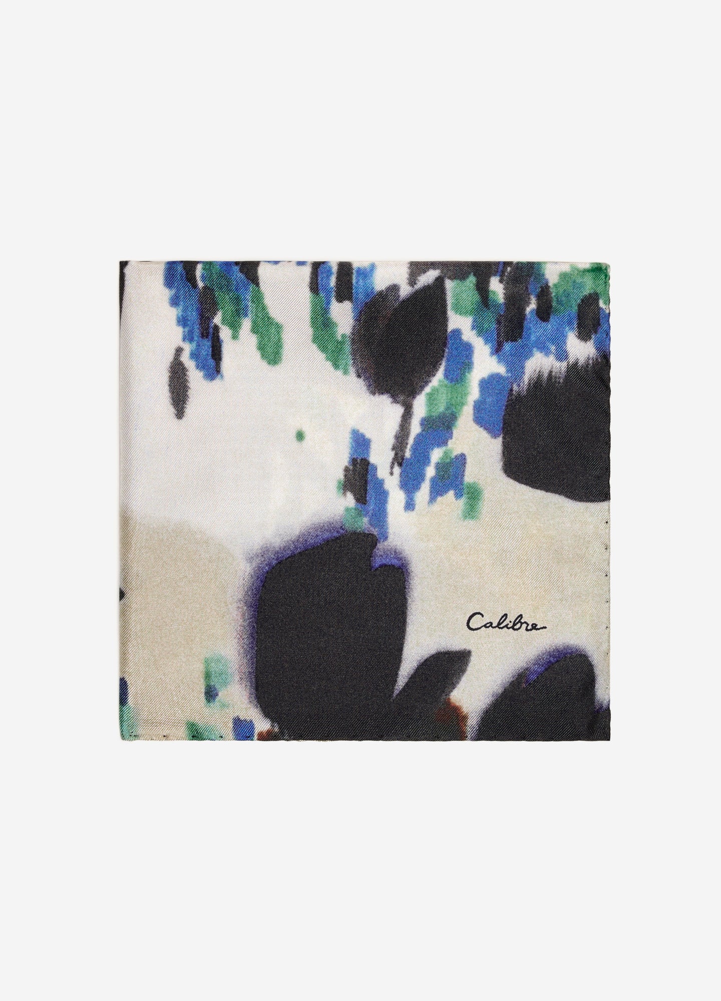 Autumn Leaves Pocket Square Blue Combo